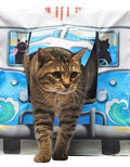 Beach Bus Litter Box Cover by KattySaks