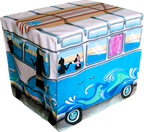 Beach Bus Litter Box Cover by KattySaks
